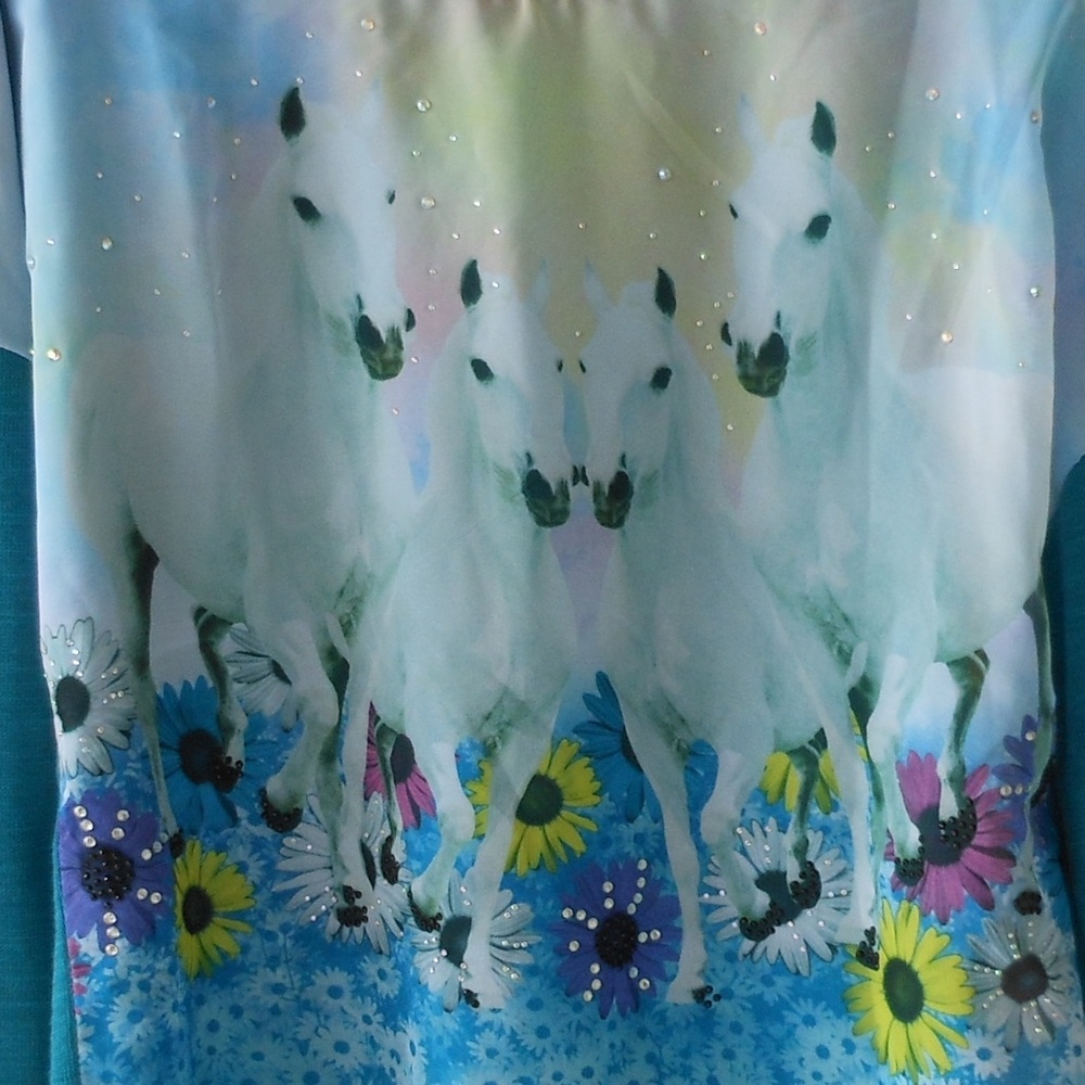 BEAUTEES Fantasy Horse Theme Pullover